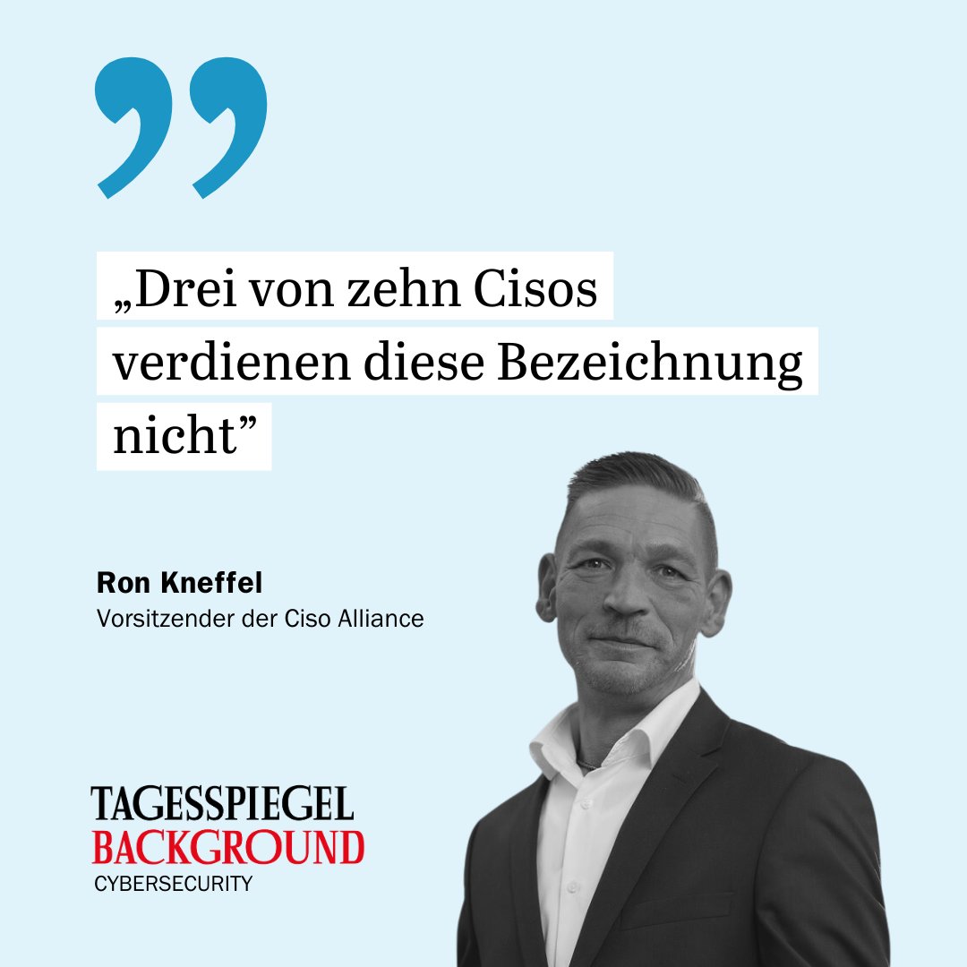 Tagesspiegel Background Cybersecurity tweet media