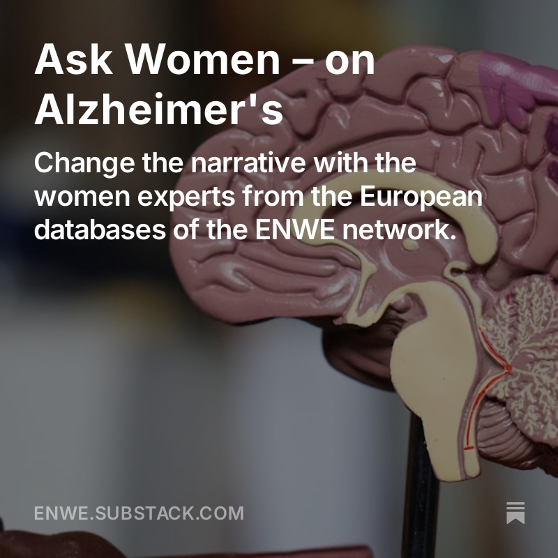 🧠 #WorldAlzheimersDay: Need top experts for insightful perspectives? Check out our latest "Ask Women" newsletter: 
enwe.substack.com/p/ask-women-on…
<a href="/100esperte/">100esperte</a> <a href="/AcademiaNet_org/">AcademiaNet</a> @AJPjournalistes <a href="/agendadexpertes/">Agenda d'Expertes</a> <a href="/Les_Expertes/">Les Expertes</a>
#WomenInScience #Alzheimers #ENWE