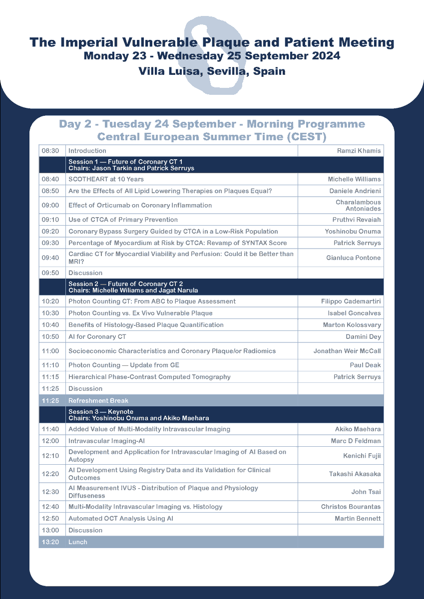 MillbrookMed's tweet photo. Exciting news! The Imperial #VPM2024 programme is now available!

Mark your calendars for 23-25 September and get ready to join us virtually. Check out the full schedule and see what's planned: https://t.co/p1gsCus7vs

@ImperialNHLI @ImperialMed @imperialcollege @rkhamis @AndreasEdsfeldt @FoksAmanda @FaroucJaffer @DAndreiniMD @JEscaned @DavidErlinge