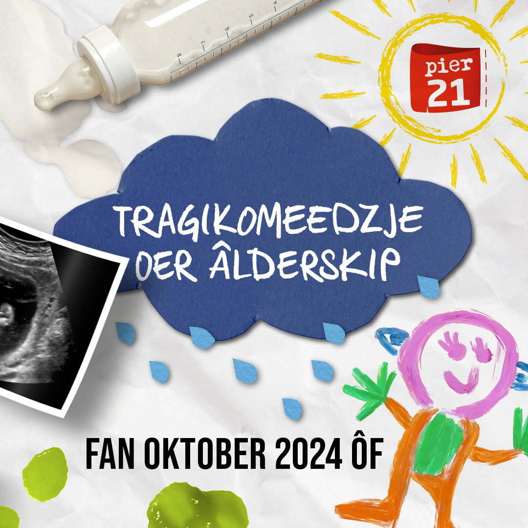 𝗜𝗸 𝘄𝗶𝘁 𝘄𝗲𝗿 𝗯𝗲𝗿𝗻 𝘄𝗲𝗶 𝗸𝗼𝗺𝗺𝗲, 𝗺𝗮𝗿 𝘄𝗲𝗿 𝗹𝗶𝘁 𝗶𝗸 𝘀𝗲? 𝘒𝘳𝘪𝘫𝘴𝘵 𝘥𝘦𝘳 𝘴𝘢𝘧𝘰𝘭𝘭𝘦 𝘧𝘰𝘢𝘳 𝘸𝘦𝘳𝘰𝘮, in tragikomeedzje oer in spytmem, winskâlden en grutbringe.

De earste twa foarstellingen binne útferkocht!

Mear ynfo: pier21.nl