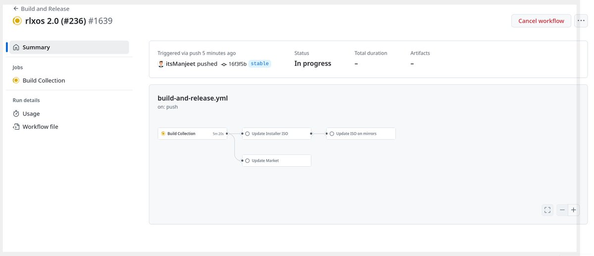 rlxos_dev's tweet image. 🚀 rlxos 2.0 &apos;Sankalpa&apos; is finally building, albeit a bit late, and will be available this weekend! Get ready for better UI/UX, Eye candy animations, graphical software center, extensions support, and enhanced system tools. #rlxos #Linux #linuxnews #fossupdates