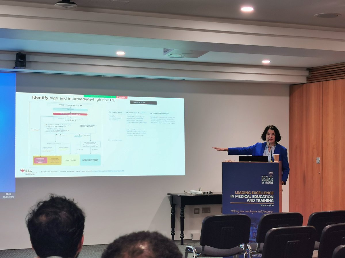 Prof. Niamh O' Connell Coagulation Consultant discussing Bleeding / Clotting and the complications and considerations of managing Haematology / ICU patients <a href="/RCPI_news/">Royal College of Physicians of Ireland</a>