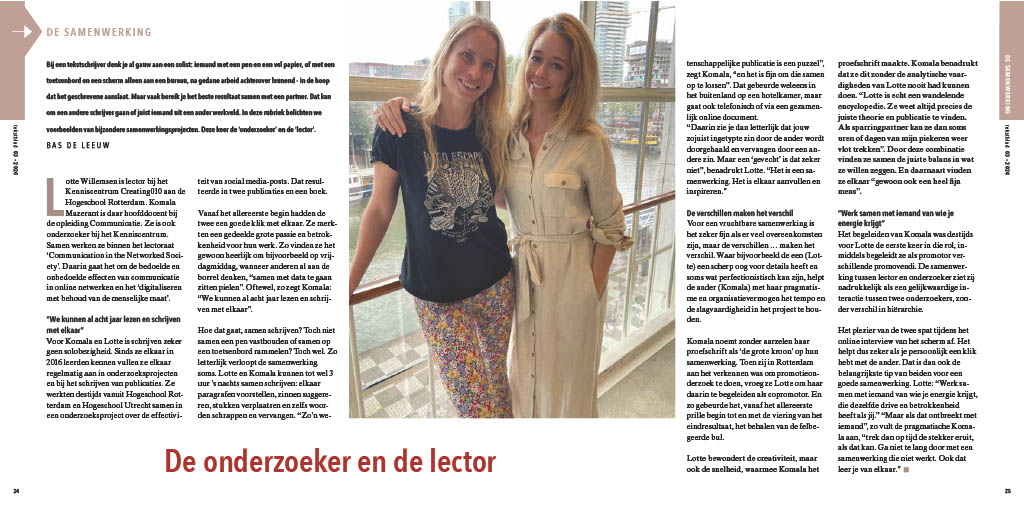 Bas de Leeuw (@bas_deleeuw) on Twitter photo Kijk hier naar het nieuwe nummer van <a href="/Tekstblad/">Tekstblad</a> en lees als bonus gratis het integrale interview met "de onderzoeker en lector" oftewel met <a href="/lottewillemsen/">Lotte Willemsen</a> en <a href="/KomalaMazerant/">K⭕mala Mazerant</a> over hun bijzondere samenwerking. Kijk hier naar het nieuwe nummer van <a href="/Tekstblad/">Tekstblad</a> en lees als bonus gratis het integrale interview met "de onderzoeker en lector" oftewel met <a href="/lottewillemsen/">Lotte Willemsen</a> en <a href="/KomalaMazerant/">K⭕mala Mazerant</a> over hun bijzondere samenwerking.
