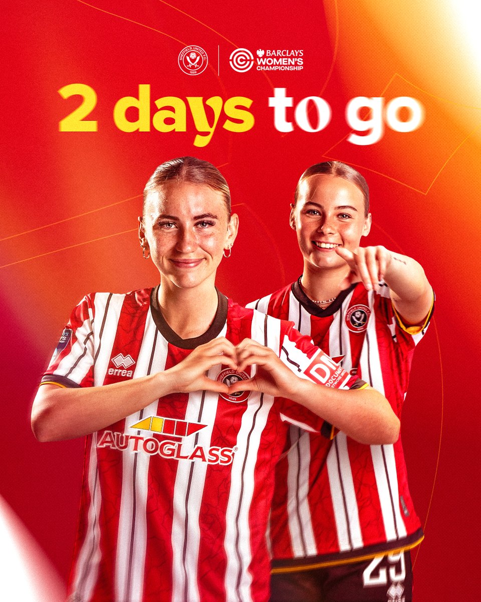 Two days to go until <a href="/sufc_women/">Sheffield United Women</a> begin their <a href="/BarclaysWC/">Wc</a> campaign away at Durham. 🔜