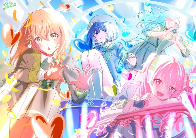 #私の個性はきっと誰かに刺さる集合絵が好きです 