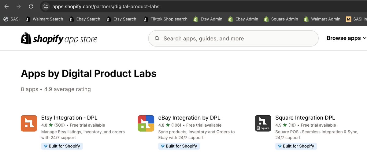 roshanbh's tweet image. I am excited to announce that three of our apps are now 💎 Built for Shopify. 

We&apos;re committed to delivering top-tier solutions for Shopify merchants, ensuring the highest quality of products and services. 💪 

#ShopifyApps #MerchantSuccess #Shopify #etsy #eBay #Square #DPL