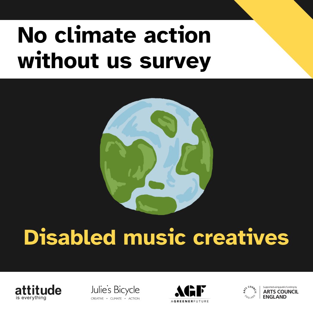 Have you used The No Climate Action Without Us Toolkit we produced with <a href="/attitudetweets/">Attitude is Everything</a> &amp; <a href="/agreenerfuture_/">A Greener Future</a>?

We'd love your feedback to identify where accessibility &amp; sustainability initiatives could be better connected. 

Complete our survey before 16 Sep tinyurl.com/mr2mbf27