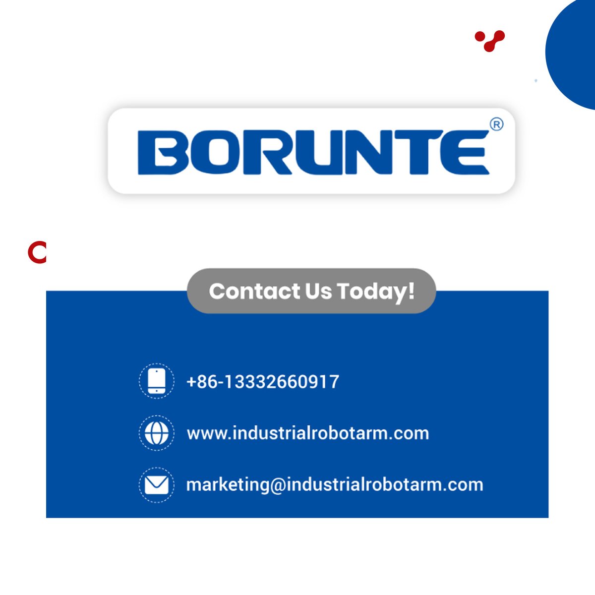 BorunteR's tweet image. 🔓Unlock the future of precision engineering with our state-of-the-art Four-Axis Palletizing Robot! 🛠️✨
Contact us today!
📲Call Us - 86-13332660917
#Automation #PalletizingRobot #Manufacturing #Logistics #Efficiency #Robotics #SmartManufacturing #Innovation #WarehouseAutomation