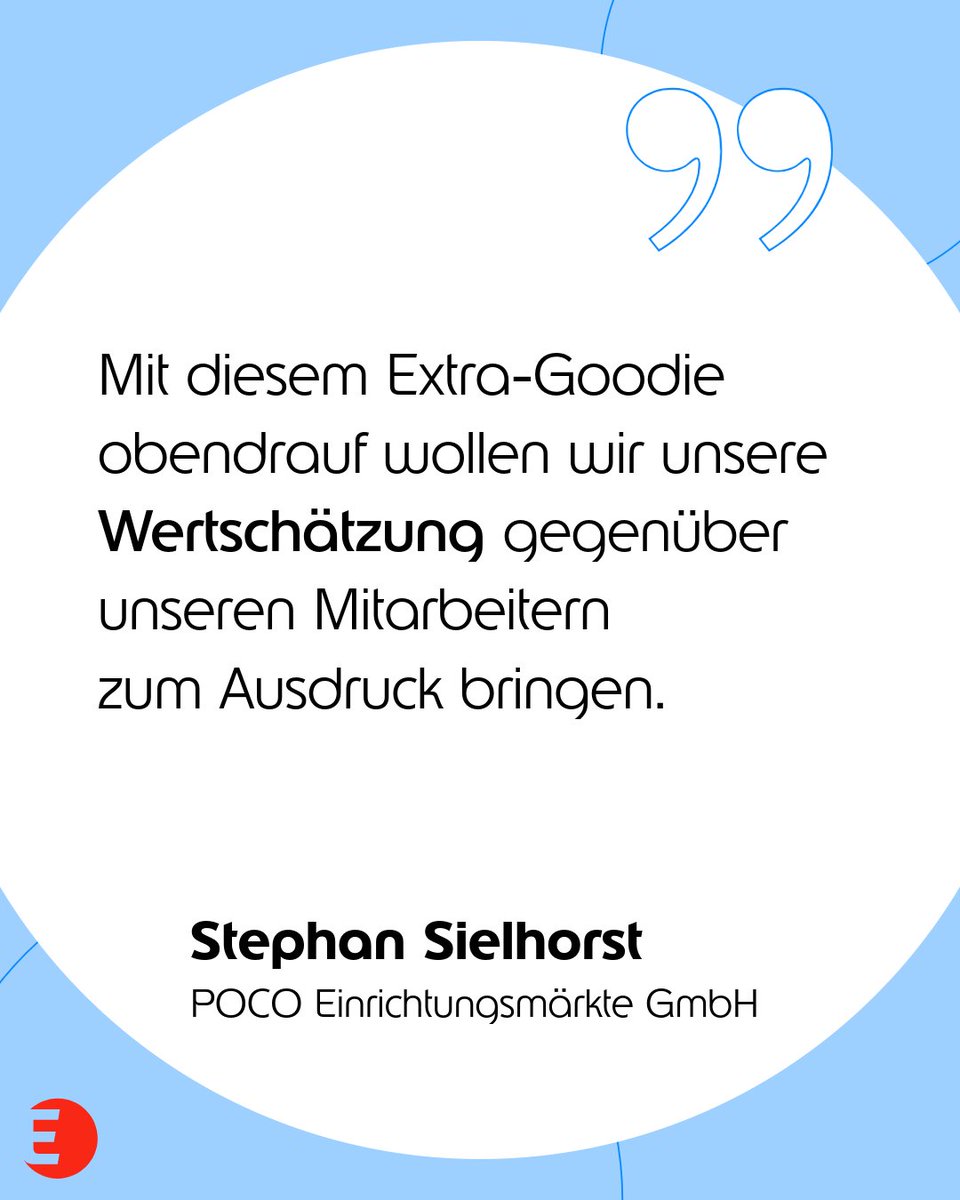 Wir freuen uns über das tolle Feedback von POCO! 🎉 Unsere Lösung hilft, Prozesse zu vereinfachen und Wertschätzung für Mitarbeiter zu zeigen. Besonders beliebt: die vielen Akzeptanzstellen für Einkäufe und besondere Wünsche. 💳✨  
#Kundenerfolg #POCO #Edenred
