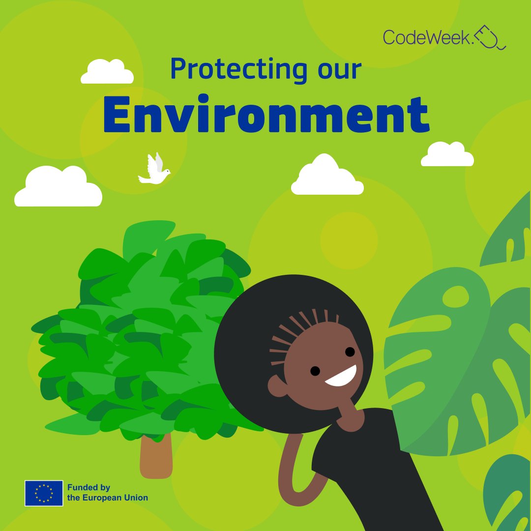 CodeWeekEU's tweet image. Did you know coding can help protect our planet? 🌍 From apps that track carbon footprints to algorithms optimizing energy use, tech fights climate change.
Join #EUCodeWeek and learn to code for a greener future. What eco-friendly project would you create? 🌱💻
#CodingForGood