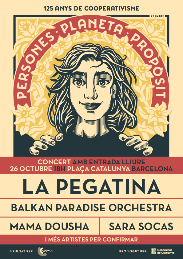 ES_Catalunya's tweet photo. 🎤 Un concert únic on la música ens farà moure i seguir celebrant els #125anysdecooperativisme de @CooperativesCAT
📆 Dissabte 26 d'octubre #Reservaladata
📍Pl. Catalunya, Barcelona · 18:00 h
🫂 Trobem-nos amb la gent que es mou, que ens mou
➡️ https://t.co/klA6J9OzwQ https://t.co/2UBeX0YObz