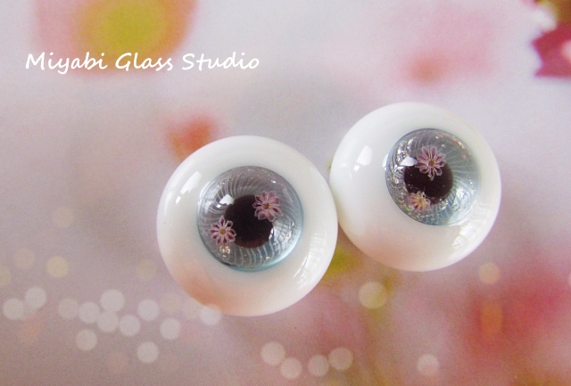 ミヤビグラスアイ　桜　16mm ミヤビグラスアイ 桜 16mm 【公式通販】