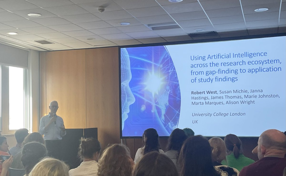 .<a href="/SusanMichie/">Professor Susan Michie</a> opens a symposium on Applying ontologies to advance Health Psychology. First up <a href="/robertjwest/">Robert West</a> <a href="/EHPS2024/">EHPS2024</a> #EHPS2024