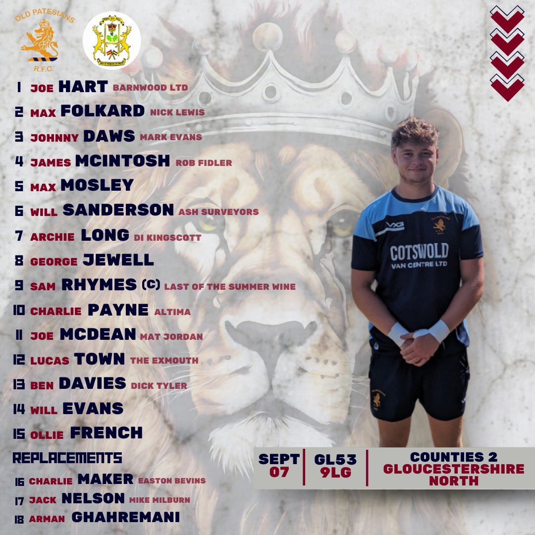 Old Patesians RFC (@oldpatesiansrfc) on Twitter photo ๐ข TEAM NEWS ๐ข
The 2024/25 season is finally here as we welcome <a href="/berryhillrfc/">BERRY HILL RFC</a> tomorrow
We canโt wait to get started, so make sure you show your support and help get this season off to a winning start โก๏ธ
Big shout to all of this years player sponsors๐
#AllezLesPats ๐ข TEAM NEWS ๐ข
The 2024/25 season is finally here as we welcome <a href="/berryhillrfc/">BERRY HILL RFC</a> tomorrow
We canโt wait to get started, so make sure you show your support and help get this season off to a winning start โก๏ธ
Big shout to all of this years player sponsors๐
#AllezLesPats