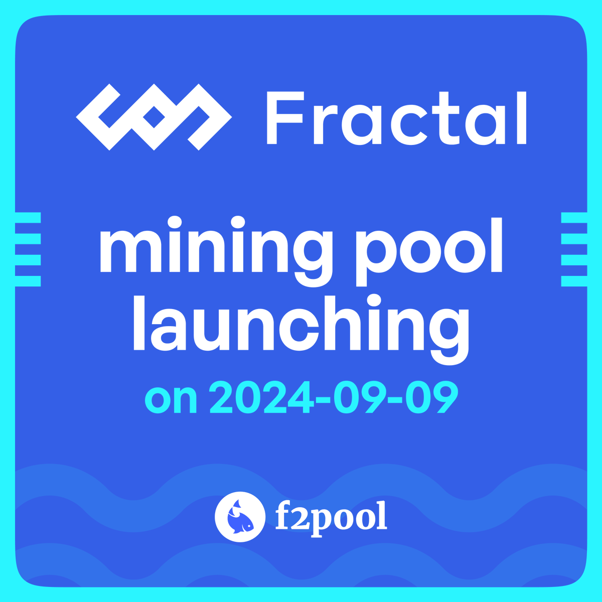 🚀 Our @fractal_bitcoin mining pool is set to launch on 2024-09-09,  alongside the mainnet! ⛏️ We will support both permissionless mining and merged  mining for #Fractal! 👷‍♂️ Get your machines ready for $