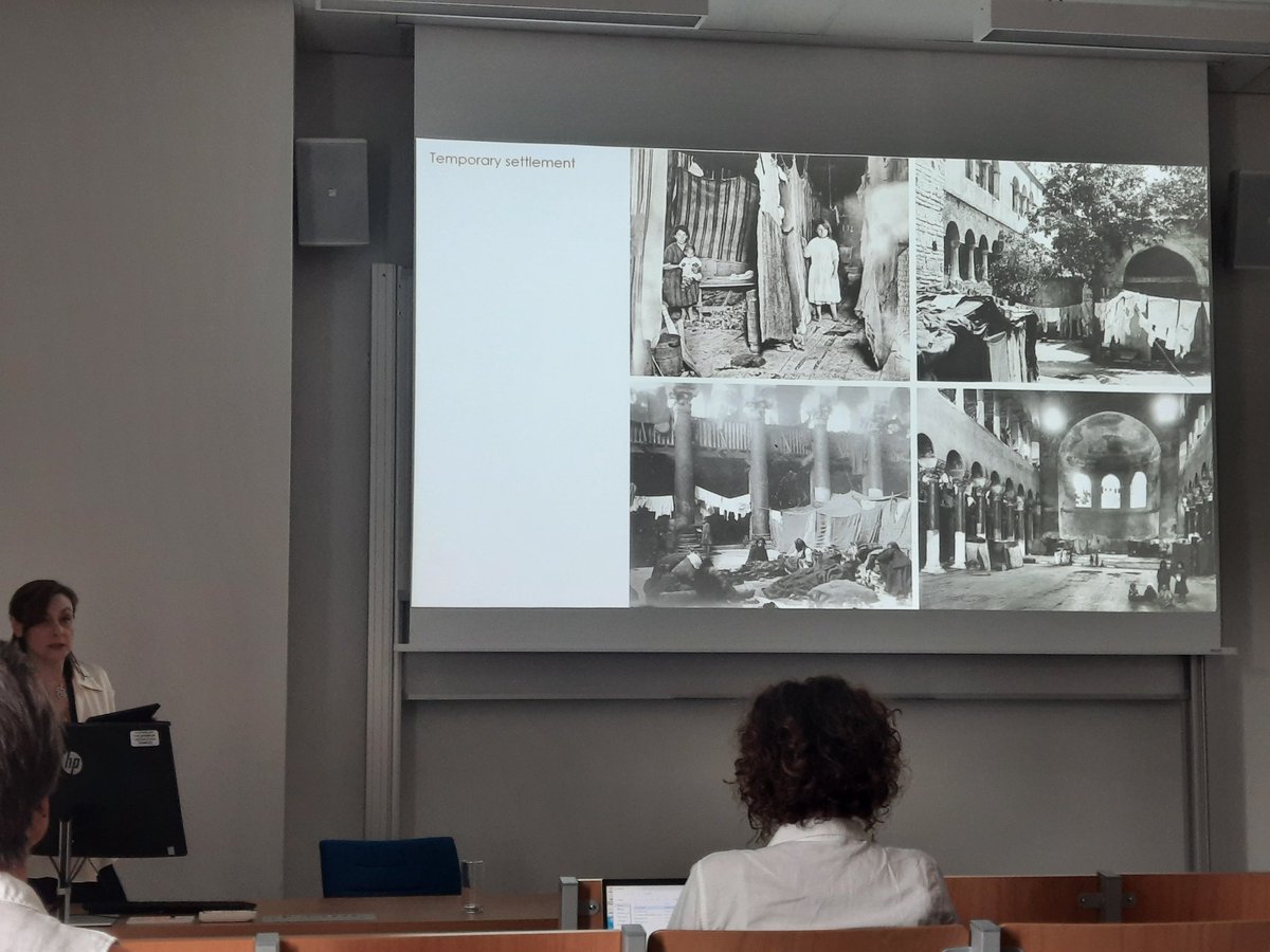 The session "Housing policies and urban transformations in Europe and beyond as a result of refugee flows" referred to the period after the First World War, presenting case studies on Germany (by <a href="/dvdtmpln/">@dtemplin.bsky.social</a>) and Greece/Turkey (by <a href="/kamygdalou/">Kalliopi Amygdalou</a> &amp; <a href="/vitopoulou/">Athina Vitopoulou</a>, among others) #EAUH2024