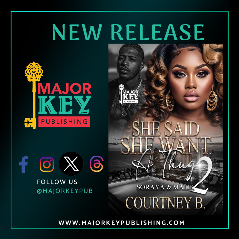 MajorKeyPub's tweet image. 📷 MAJOR KEY ALERT - NEW RELEASE! 📷
amzn.to/3MBGKXw
Facing constant threats to their health, wealth, and well-being, they prove that against all odds, nothing can stop true love from prevailing.
#majorkeypublishing #Amazon #kindle #urbanfiction #goodreads #urbanlit