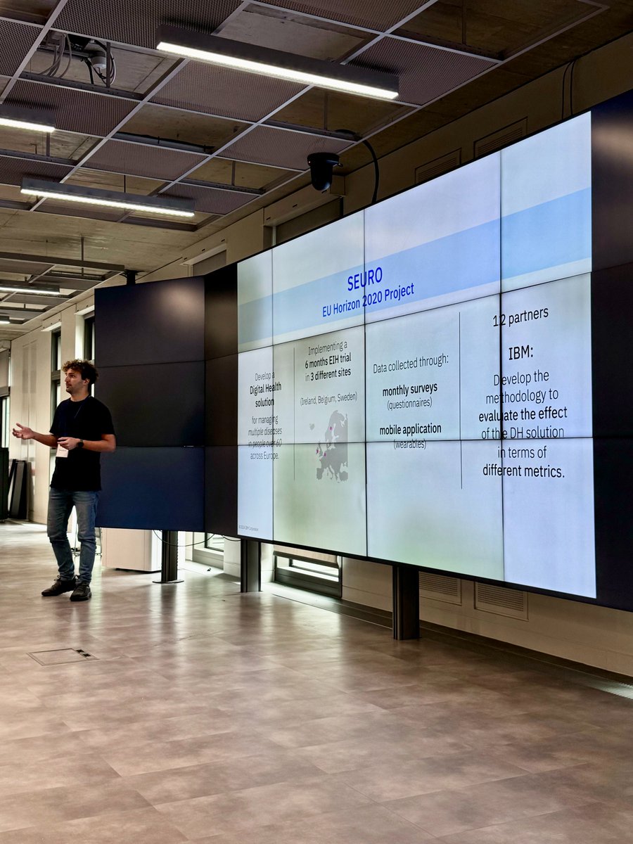 Tobia Boschi, PI of the SEURO Project at IBM Research, presented "Functional Graph Convolutional Networks: A Unified Multi-task Learning Framework for Complex Longitudinal Data" at the IBM-Trinity College Dublin AI Workshop on Sept 6, 2024. 🎤💡@tobia54