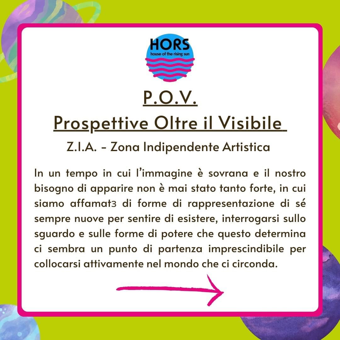 Da Z.I.A. - Zona Indipendente Artistica siamo in fermento!
A Hors quest’anno uno dei 4 workshop gratuiti per performer, attrici e attori under 35 sarà guidato da noi.
👉 P.O.V. - Prospettive oltre il visibile. Per iscriversi c’è tempo fino al 13/9 👉 mtmteatro.it/wp-content/upl…