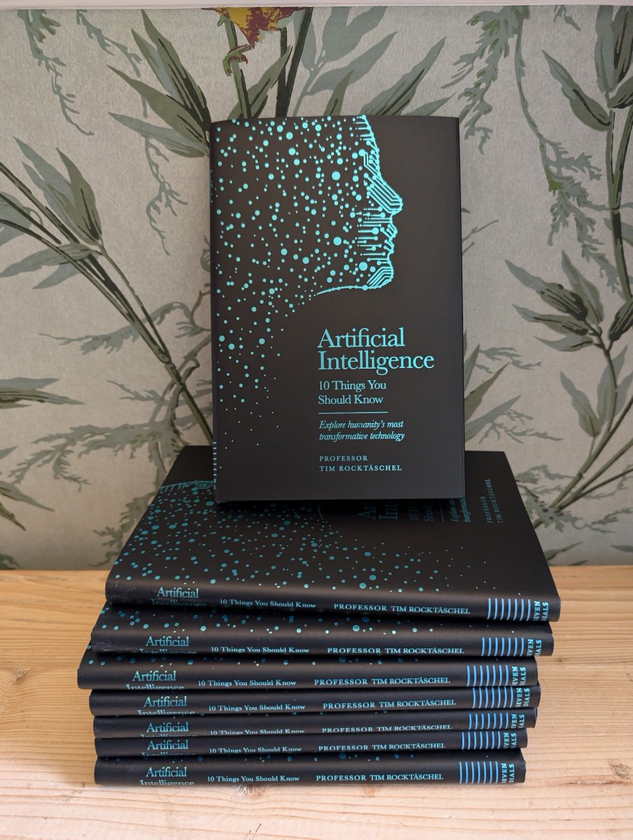 Tim Rocktäschel (@_rockt) on Twitter photo The popular science series 10 Things You Should Know by <a href="/SevenDialsBooks/">SevenDials</a> <a href="/orionbooks/">Orion Publishing</a> has a new member: Artificial Intelligence!
Out September 26th. You can pre-order it at geni.us/ArtificialInte… The popular science series 10 Things You Should Know by <a href="/SevenDialsBooks/">SevenDials</a> <a href="/orionbooks/">Orion Publishing</a> has a new member: Artificial Intelligence!
Out September 26th. You can pre-order it at geni.us/ArtificialInte…