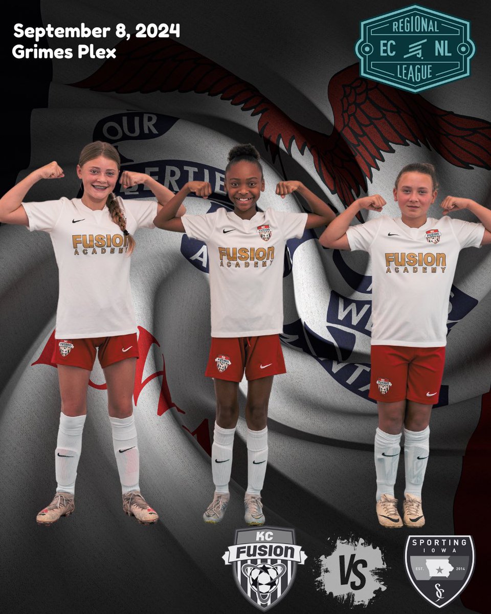 KC Fusion (@kcfusionsc) on Twitter photo Travel weekend for our <a href="/theecnl/">The ECNL</a> RL sides against two teams from the Hawkeye state. <a href="/ecnlgirls/">ECNL Girls</a> #FusionFamily
⚽️ : 06/07G, 08G, 09G, 10G, 11G and 12 Gold teams
🗓 : September 7th and 8th
🆚 : <a href="/FCUnitedSoccer1/">FC United Iowa</a> and <a href="/SportingIowa/">Sporting Iowa</a>
🏟 : Marion and Grimes, IA Travel weekend for our <a href="/theecnl/">The ECNL</a> RL sides against two teams from the Hawkeye state. <a href="/ecnlgirls/">ECNL Girls</a> #FusionFamily
⚽️ : 06/07G, 08G, 09G, 10G, 11G and 12 Gold teams
🗓 : September 7th and 8th
🆚 : <a href="/FCUnitedSoccer1/">FC United Iowa</a> and <a href="/SportingIowa/">Sporting Iowa</a>
🏟 : Marion and Grimes, IA