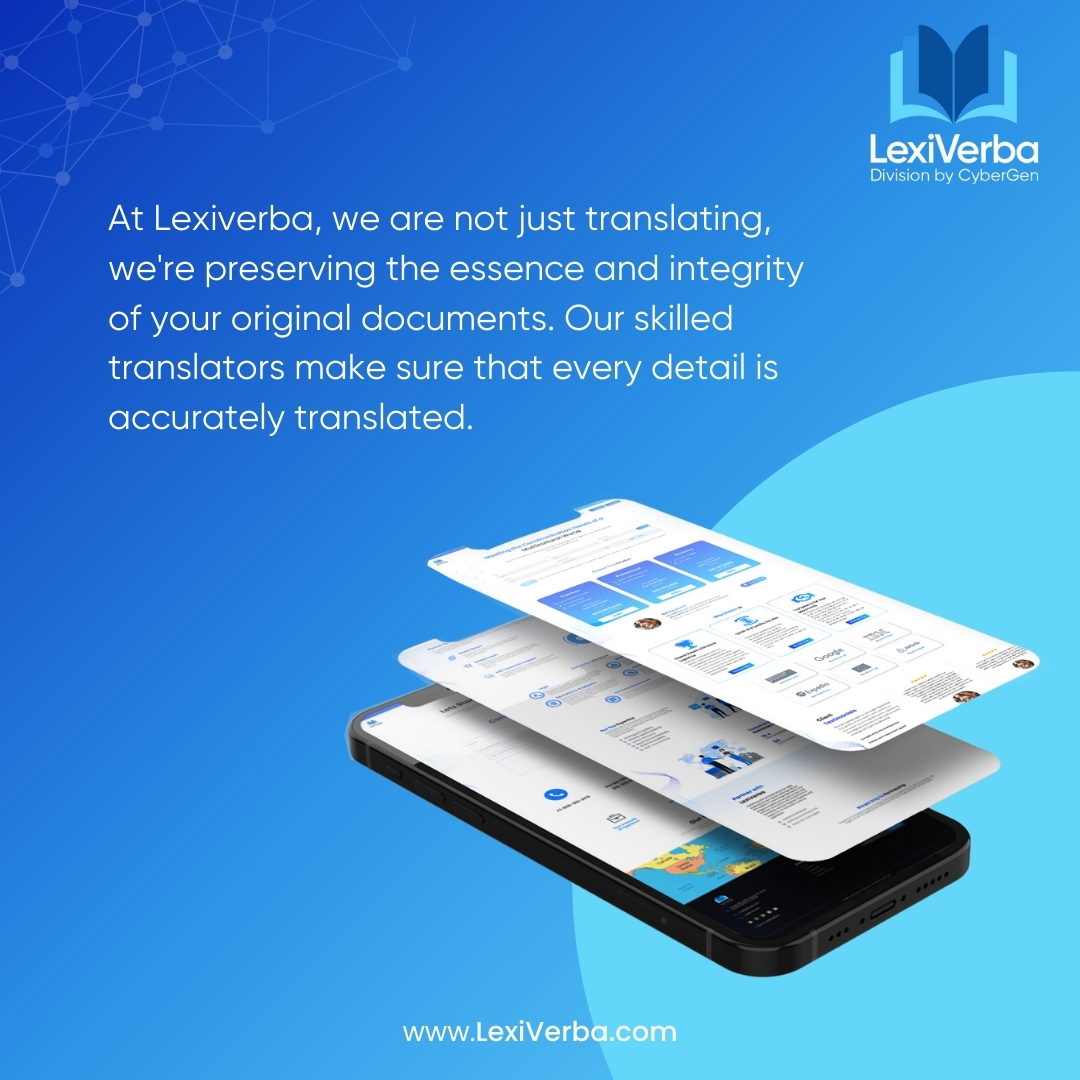 lexiverba's tweet image. LexiVerba offers expert document translation services across a variety of languages. Get fast, accurate document translations today!

#LexiVerba #DocumentTranslation #TranslationServices #MultilingualSolutions