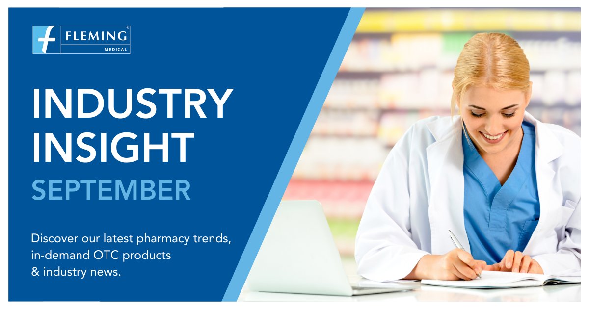September's edition of Industry Insight is now available.

Our monthly Industry Insight keeps you up-to-date with our latest pharmacy trends, in-demand OTC products &amp; industry news.

Read more: tinyurl.com/yc2afucn

#flemingmedical #industryinsight #pharmacy