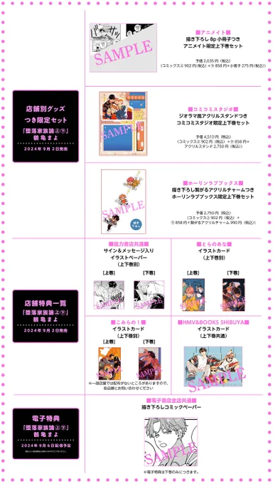 『#堕落家族論』上下巻 発売中です!どうぞよろしくお願いいたします 
