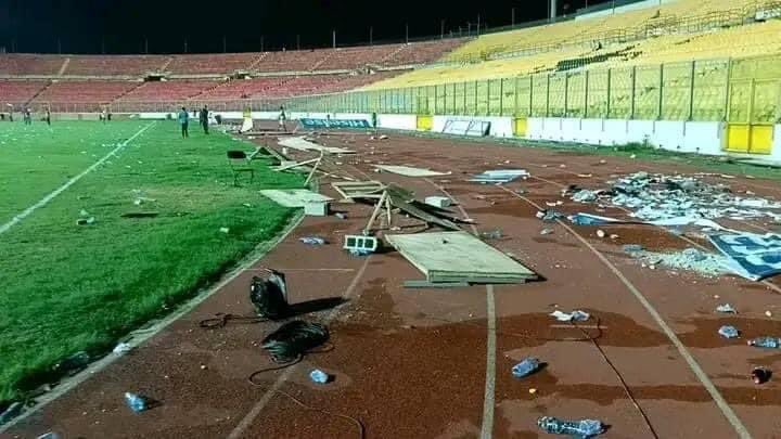 Soccergh_'s tweet photo. GFA expected to face hefty CAF sanctions after poor crowd control after Black Stars’ loss to Angola https://t.co/pBA9JXL0i4 via @soccergh_ https://t.co/dsNGlUDdrO