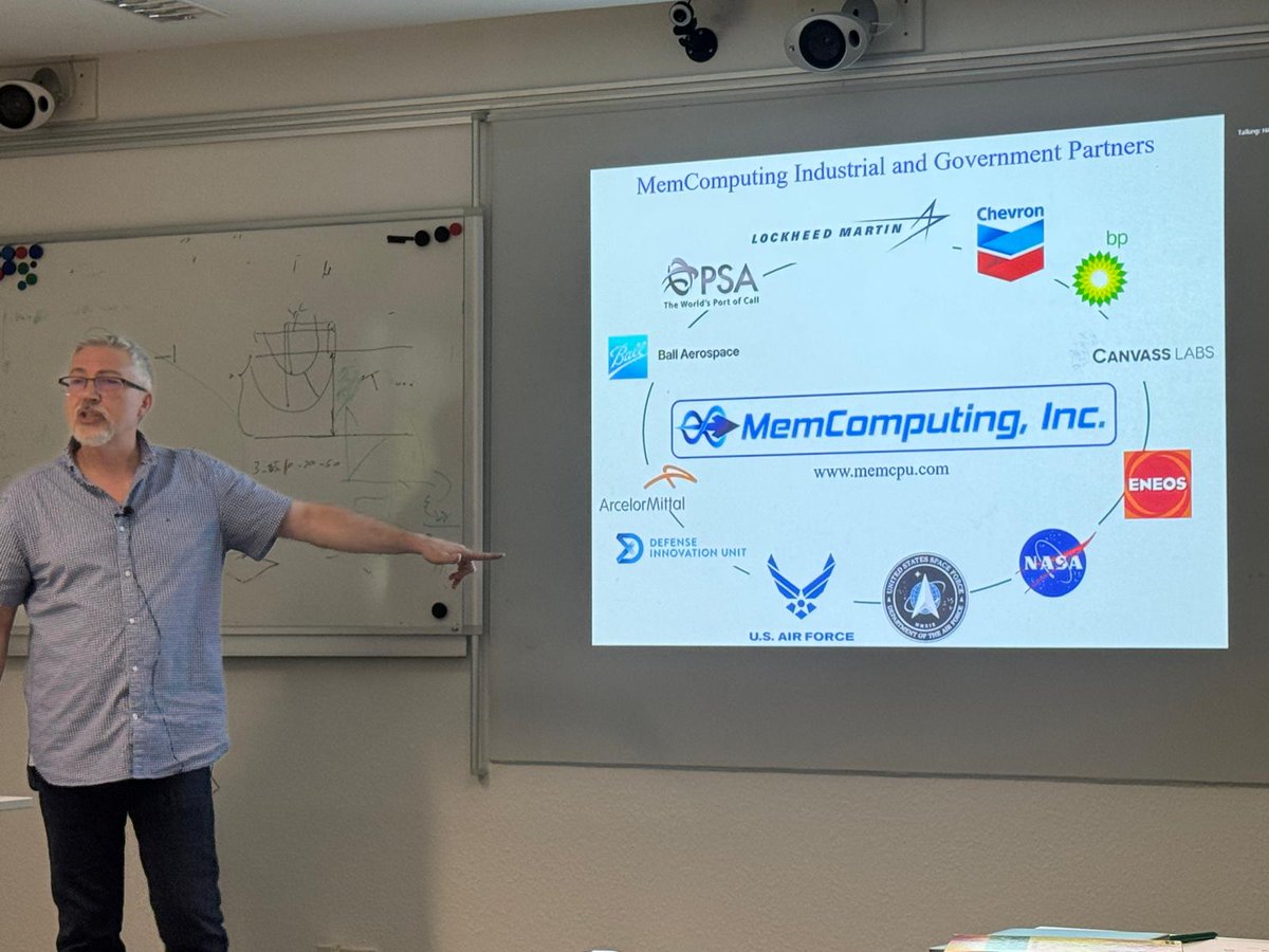 nanoDresden's tweet photo. #Nanoseminar: Prof. Massimiliano Di Ventra gave us a brief introduction to the #Memcomputing paradigm and discussed its application in the field of Machine Learning. Afterwards, all members of our chair briefly presented their science projects to Massimiliano Di Ventra. https://t.co/WQ59iGGRfc
