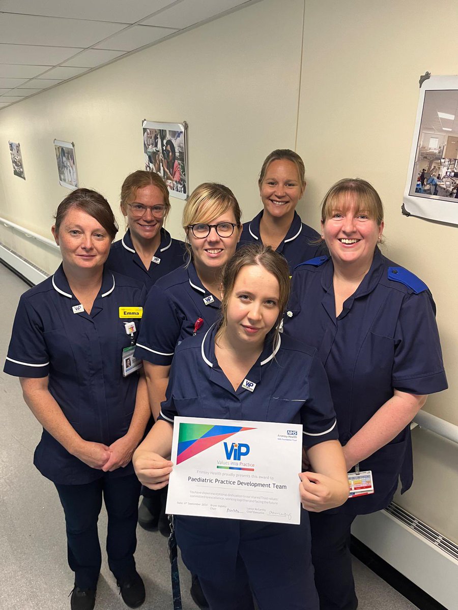 This morning the Education team collected a VIP award from the Chief Exec for the success implementation of National PEWS. We are all really proud of what we have achieved, we wouldn’t have been able to do it without the support of a much wider team. <a href="/jct1166/">Jill Thistlethwaite</a>