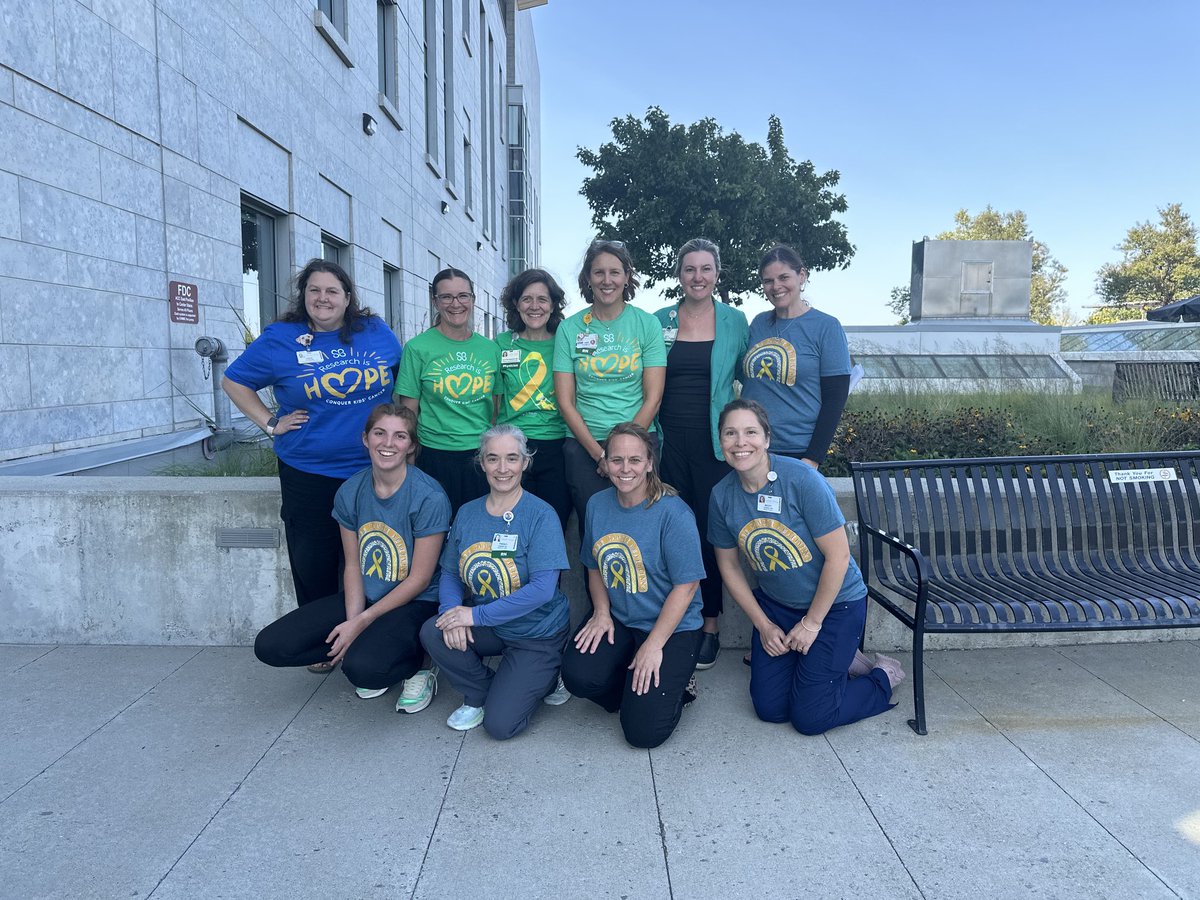 It’s September- Childhood Cancer Awareness Month!! I’m so grateful to work with this amazing team who bring world class cancer care to the children, adolescents and young adults of Vermont and northern NY. 💛⁦@UVMMedCenter⁩ ⁦<a href="/UVMcancercenter/">UVM Cancer Center</a>⁩ ⁦<a href="/UVMLarnerMed/">UVM Larner Med</a>⁩