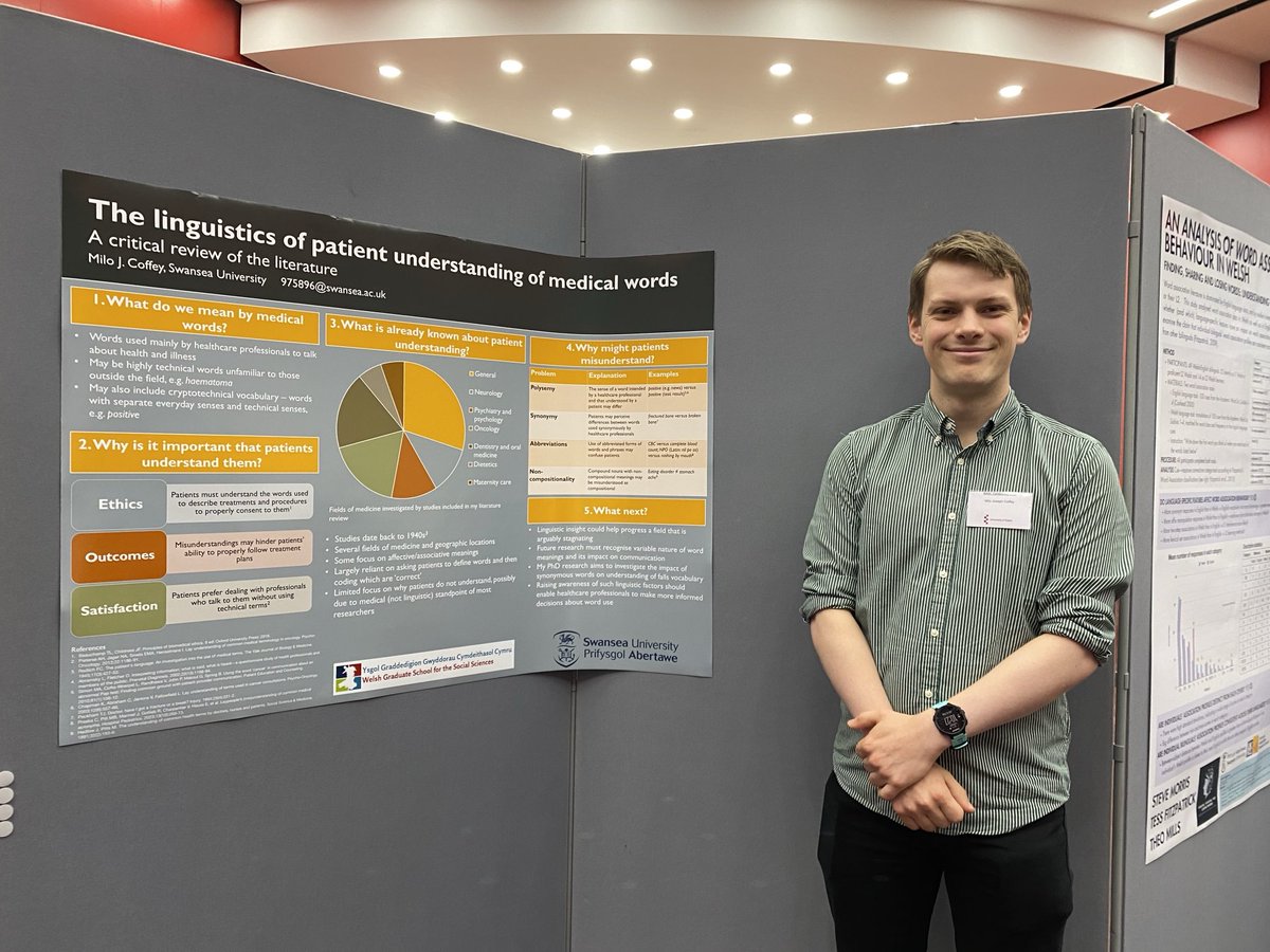 Tess Fitzpatrick (@tessf10) on Twitter photo “Misunderstandings may hinder patients’ ability to properly follow treatment plans”. <a href="/mjcoff/">Milo Coffey</a> investigates the cause of such misunderstandings, and how they may be minimised #BAAL2024 <a href="/Swansea_AppLing/">SU Applied Linguistics</a> “Misunderstandings may hinder patients’ ability to properly follow treatment plans”. <a href="/mjcoff/">Milo Coffey</a> investigates the cause of such misunderstandings, and how they may be minimised #BAAL2024 <a href="/Swansea_AppLing/">SU Applied Linguistics</a>