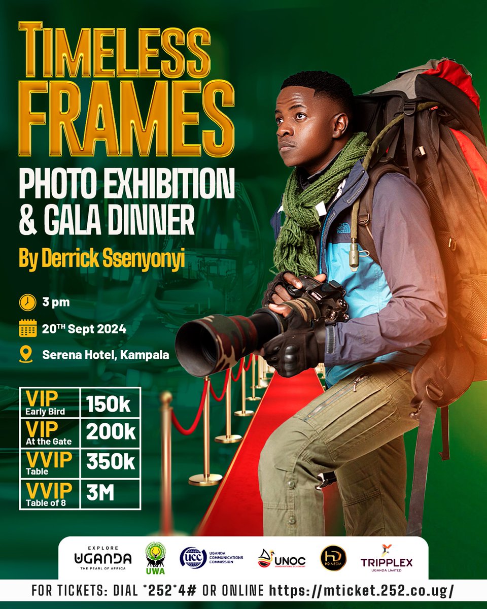 Ssenyonyiderick's tweet image. My people, the time has come, share this widely🔥✨❤️

Our new Venue is Kampala Serena Hotel, Victoria Hall. 

20th September 2024. 

#TimelessFrames2024