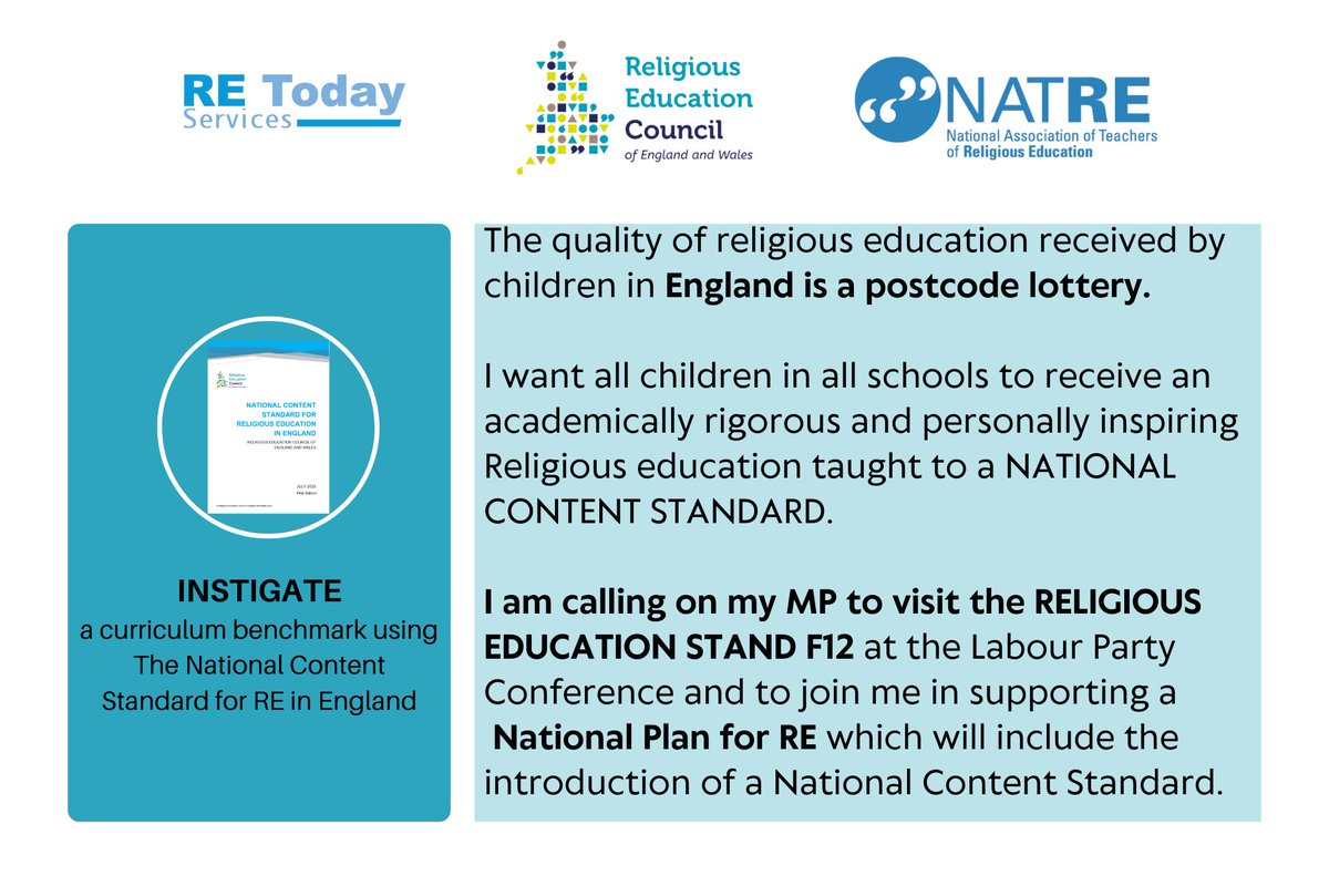 NATREupdate's tweet photo. Will you help us lobby for #religiouseducation at @UKLabour conference from 22nd-25th September? Please contact your Labour MP via email or social media &amp; share this message. You might want to use of these postcards @areiac @aulretweets @NASACRE @uk_trs @RECouncil @ReThinkREnow https://t.co/F1O8ngGE1p