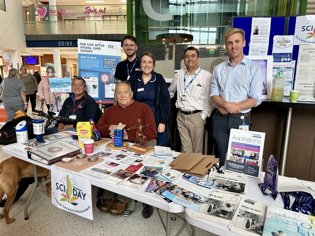 Aspire (@aspirecharity) on Twitter photo Yesterday was World Spinal Cord Injury Day and Peter, our Independent Living Advisor in the Spinal Injury Centre at Pinderfields hospital, took part in their event talking about life following a #SpinalCordInjury, his role and how Aspire can help #WorldSCIDay <a href="/spinalinjuries/">Spinal Injuries Association</a> Yesterday was World Spinal Cord Injury Day and Peter, our Independent Living Advisor in the Spinal Injury Centre at Pinderfields hospital, took part in their event talking about life following a #SpinalCordInjury, his role and how Aspire can help #WorldSCIDay <a href="/spinalinjuries/">Spinal Injuries Association</a>