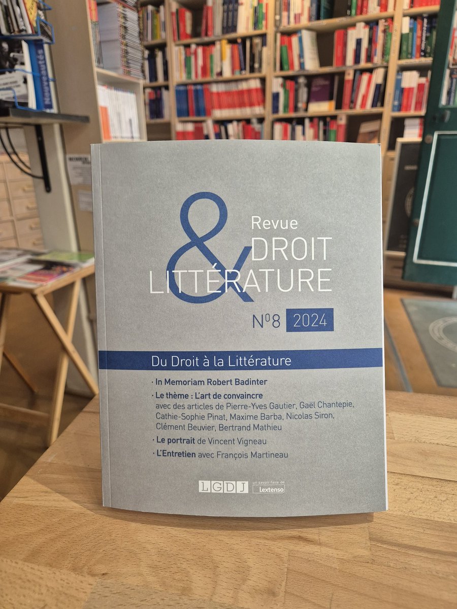 Bonjour, en raison des très nombreuses nouveautés de l'été et étant limités à 4 photos sur X, nous vous invitons à nous suivre sur Linkedin ou sur Instagram (librairie.juridique) pour être informés des dernières éditions parues ⚖️