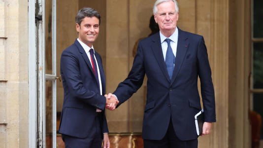 J’adresse toutes mes félicitations à Michel Barnier pour sa nomination en tant que Premier ministre. 
Je remercie aussi Gabriel Attal pour son engagement sans faille et me réjouis de pouvoir travailler à ses côtés à l’Assemblée nationale.