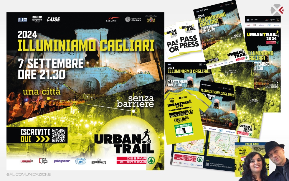 LucaCrippa1's tweet photo. ❌ Dopo la bici, passiamo all'Urban Trail, in giro per la città di Cagliari in notturna, illuminata dai runner! Anche qui, tanto lavoro di grafica, t-shirt, post, manifesti 6x3, locandine, flyer...
7 settembre, Urban Trail, una città senza barriere!
#urbantrail #xlcomunicazione https://t.co/MUNQcHyTKw