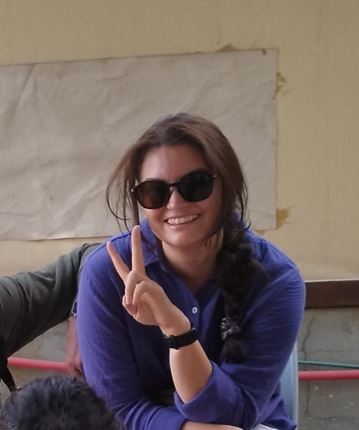 RamAbdu's tweet image. Image of the American activist shot in the head by an Israeli sniper during her participation in a peaceful protest against settler crimes in the town of Beita, south of Nablus.