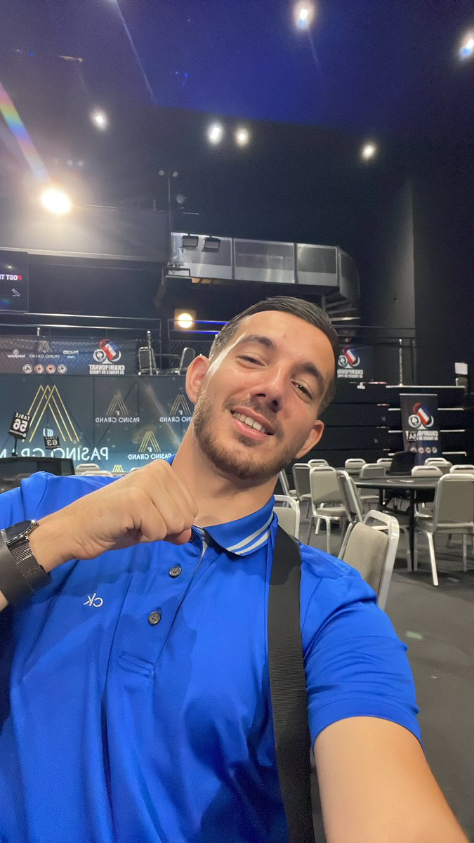 🚨 C’est parti pour le 1er tournoi des Championnats de France ! 🚨
6-max, niveaux de 40 min, déjà 160 joueurs sur ce Day 1C avec un stack de départ de 50K.
Tout est  à suivre sur mon Insta 📲 ! Bonne chance à tous, surtout à ceux qui ont gagné leur ticket grâce à mon concours sur