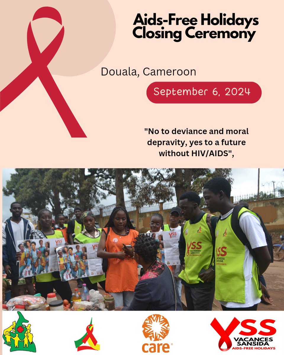 Le Secrétaire Permanent du CNLS, Dr Joseph FOKAM, accompagnera aujourd'hui le Ministre de la Santé Publique, <a href="/DrManaouda/">Dr MANAOUDA MALACHIE</a>, lors d'un point de presse marquant la fin de la campagne 2024 Vacances sans Sida. L'événement aura lieu à Douala, à partir de 15h30.
<a href="/WHO/">World Health Organization (WHO)</a>
<a href="/UNAIDS/">UNAIDS Global</a>
<a href="/MinsanteCMR/">MinsanteCameroun</a>