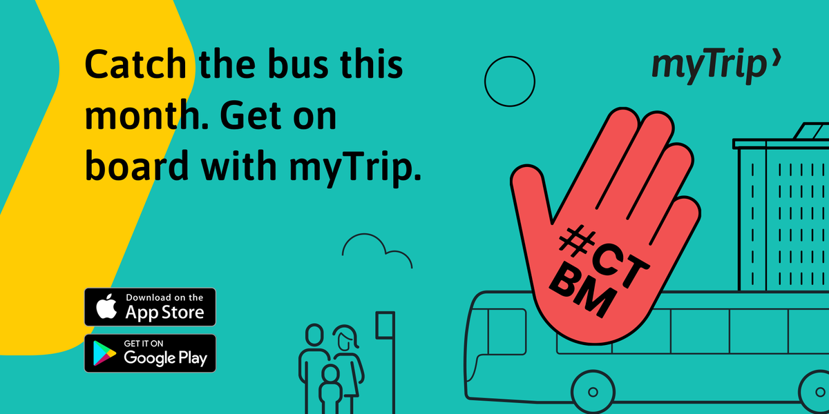 myTrip (@mytripbus) on Twitter photo We've made new Catch The Bus Month graphics so myTrip operators can support <a href="/BusUsersUK/">Bus Users UK</a>'s 2024 campaign on social media. myTrip app operators can use them to promote catching the bus with myTrip this September!
Read more👇 bususers.org/catchthebusmon…
#CTBM #CatchTheBusMonth We've made new Catch The Bus Month graphics so myTrip operators can support <a href="/BusUsersUK/">Bus Users UK</a>'s 2024 campaign on social media. myTrip app operators can use them to promote catching the bus with myTrip this September!
Read more👇 bususers.org/catchthebusmon…
#CTBM #CatchTheBusMonth