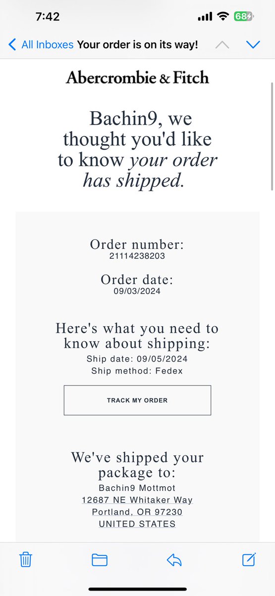LindaRameshSays's tweet image. @Abercrombie Someone used my account to make a fraudulent purchase shipped to Oregon using my promo codes. I was told to file a police report instead of canceling the order and restoring my codes. Why should I go through that? Please resolve!#CustomerServiceFail #UnresolvedIssue