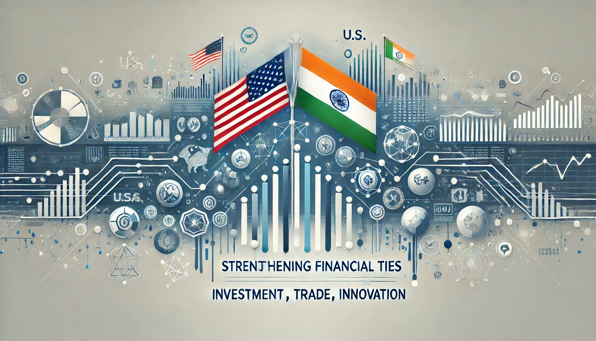 1/ 🧵 The financial relationship between India and the U.S. is strong, shaping trade, investment, and innovation between two of the world’s largest economies. Here’s a breakdown of key areas driving this partnership: