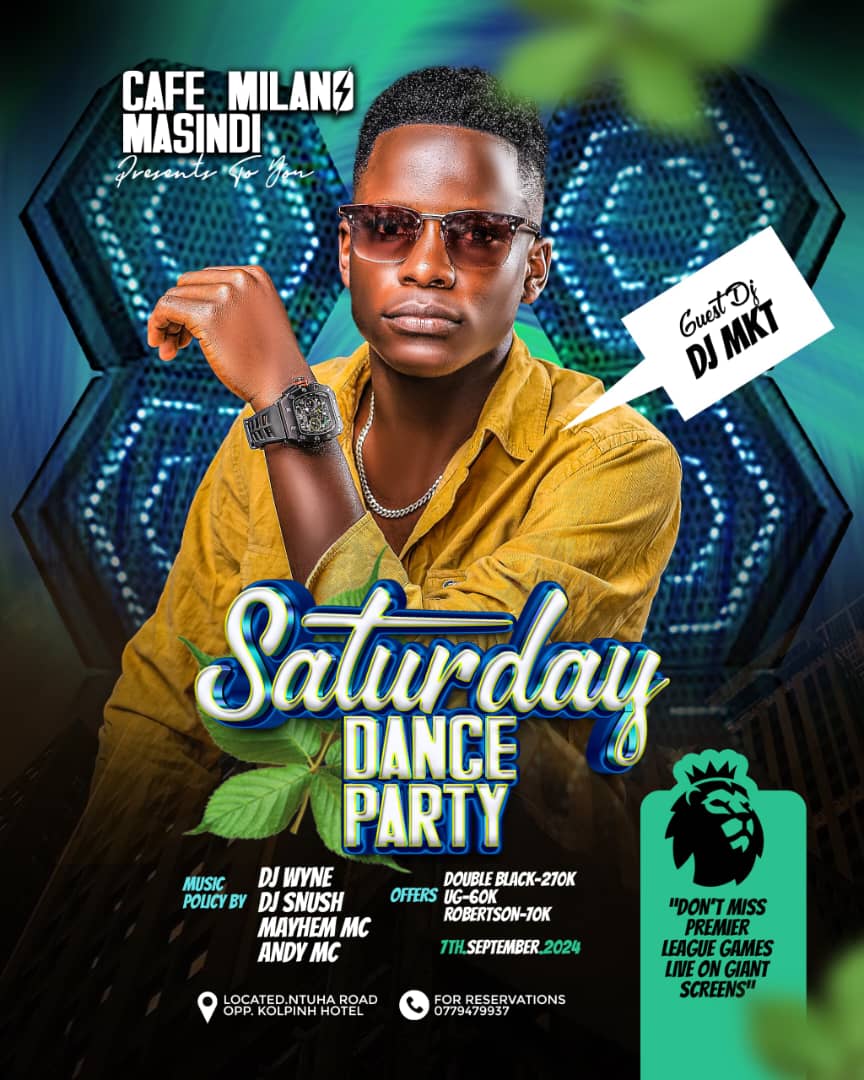 Masindi people in town this Saturday #cafemilanomasindi
<a href="/DeejayMKT256/">Deejay MKT@</a> 
#foryou