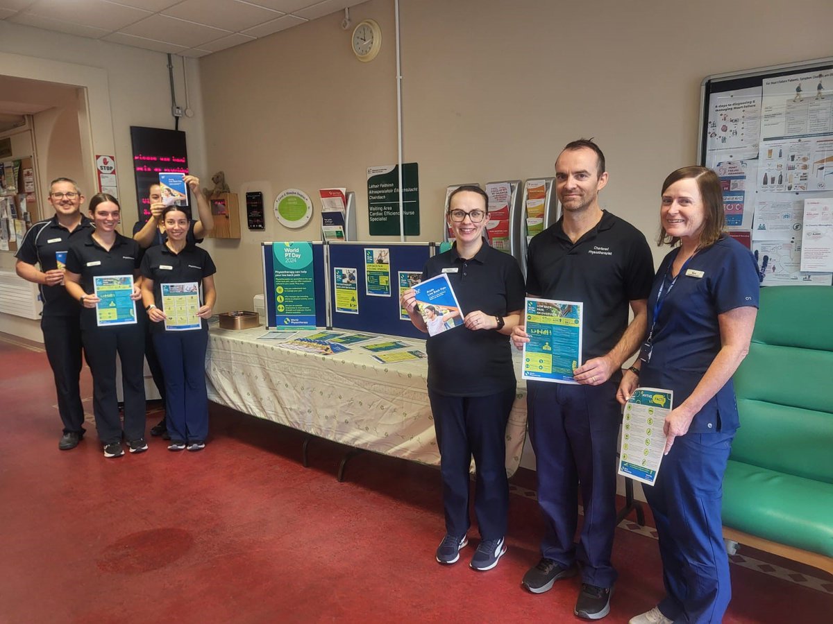 Our Monaghan Hospital Physio Department pictured celebrating world physio day which takes place on Sun 8th Sept.  This day raises awareness about the contribution their profession makes to keeping people well, mobile and independent 👏👏👏
