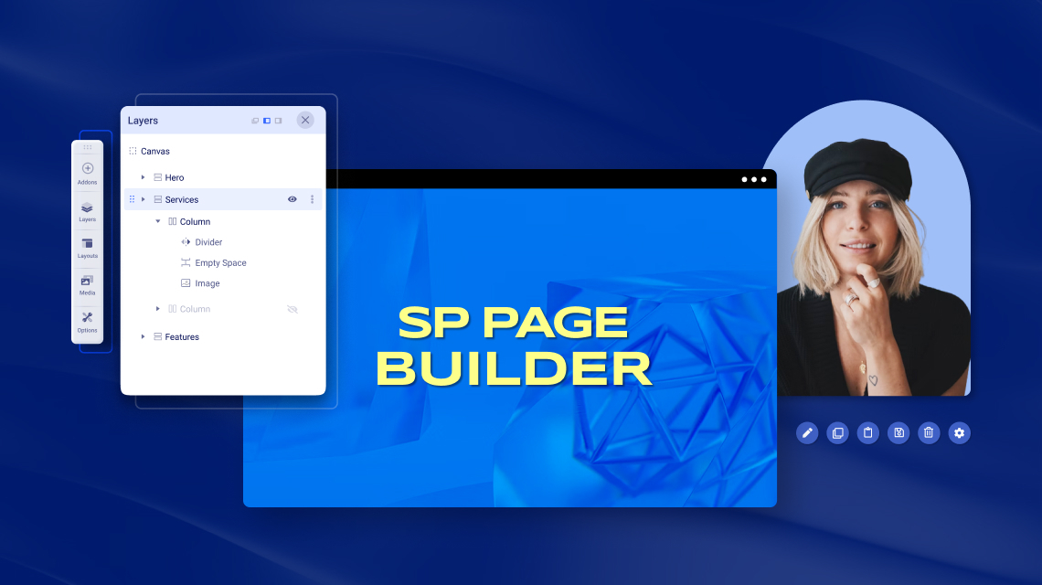 joomshaper's tweet image. 🚀 SP Page Builder’s Layers feature keeps your website layers neat and organized, making drag-and-drop edits a breeze! 

🫧 Effortlessly organize sections, columns, and addons with a layered interface and more!

Explore!👇
joomshaper.com/page-builder

#SPPageBuilder #Joomla
