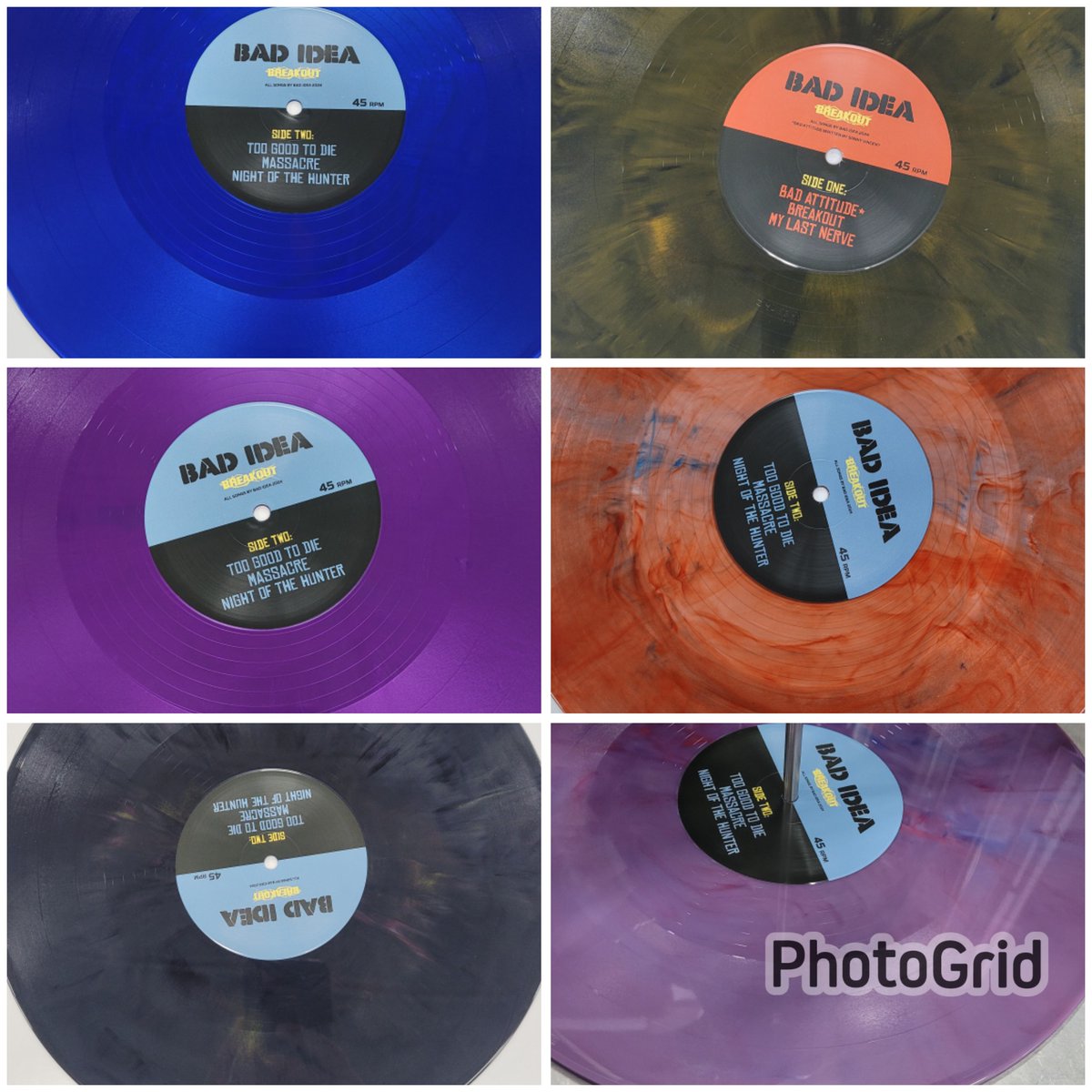 #bandcampfriday the remaining limited edition color vinyl variants of the Breakout EP are up on the bandcamp site. T shirts, too. Get to it.

badideampls.bandcamp.com/album/breakout