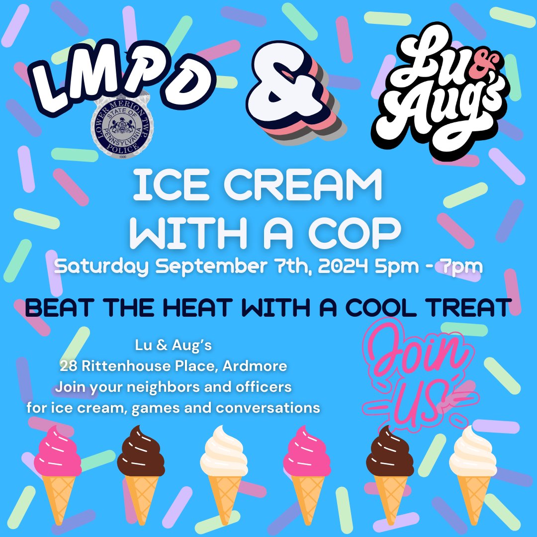 lowermerionpol1's tweet image. Since this will be an outdoor event, we’re keeping an eye on the weather, but we are excited and looking forward to seeing you this Saturday!